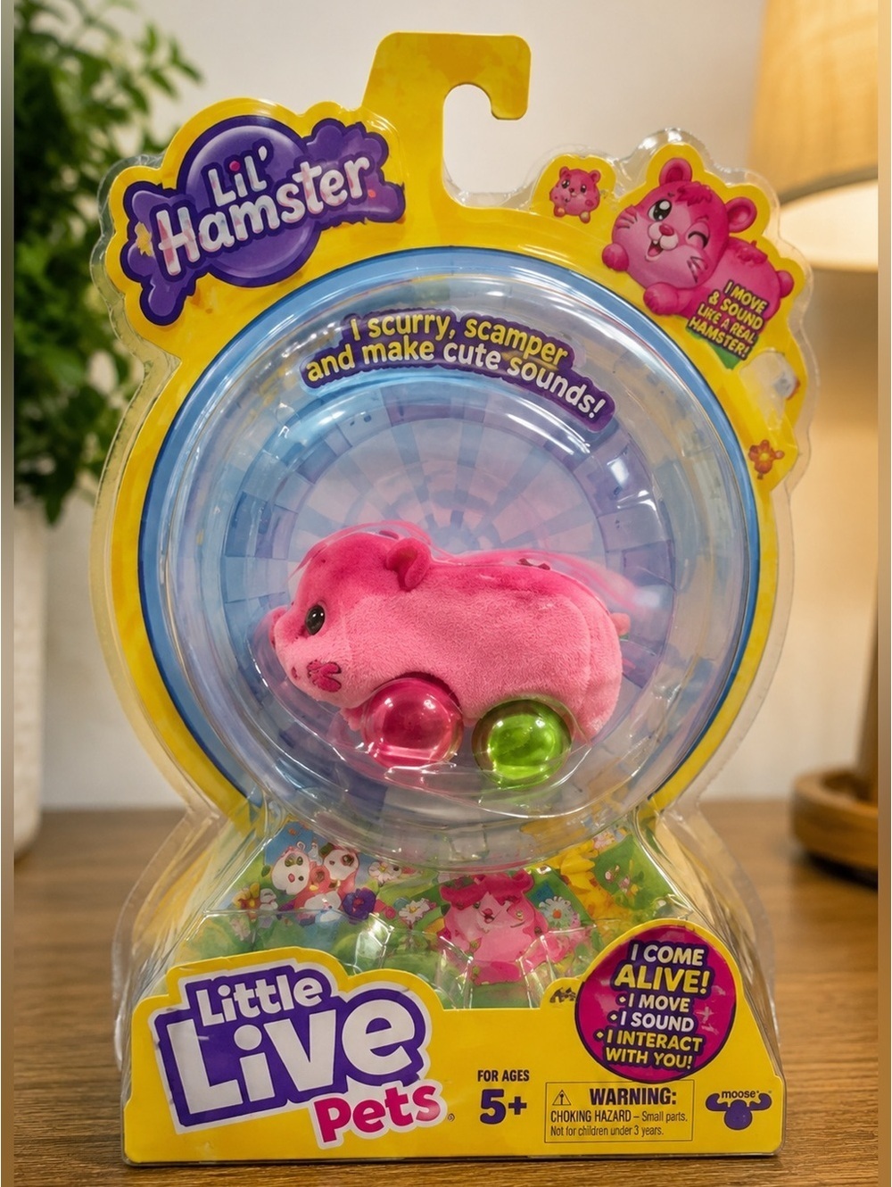 Little Live Pets Lil’ Hamster Pink Interactive Toy New in Package